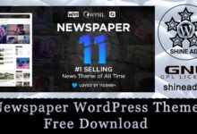 newspaper wordpress theme free download 1 1