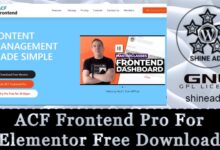 acf frontend pro for elementor free download