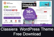 classiera classified ads wordpress theme free download