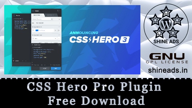 css hero pro plugin free download
