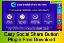 easy social share button plugin free download