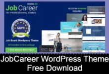 jobcareer job board responsive wordpress theme free download