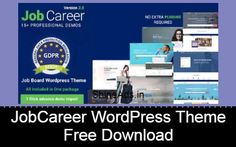 jobcareer job board responsive wordpress theme free download