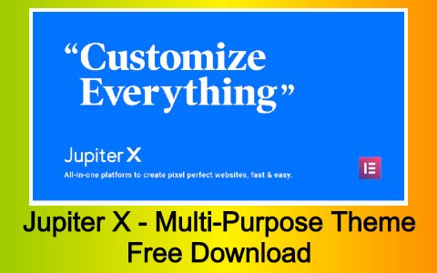 jupiter x elementor multi purpose theme free download