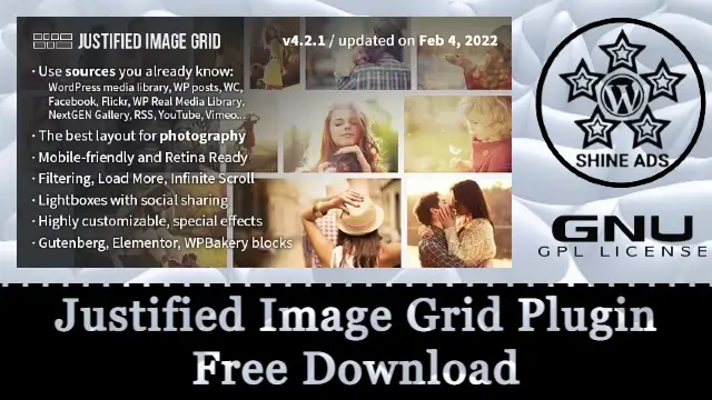 justified image grid plugin free download