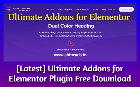 latest ultimate addons for elementor plugin free download