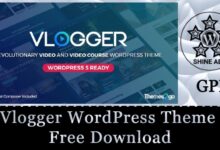vlogger wordpress theme free download