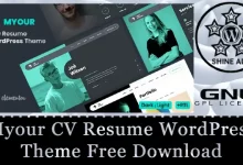 myour cv resume wordpress theme free download